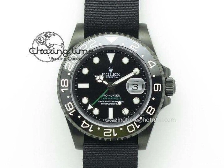 1219 Tailored GMT-Master II 116713 LN Black Ceramic Thick YG Wrapped 904L Steel 1:1 Noob Best Edition A3187 (Correct Hand Stack) 3304